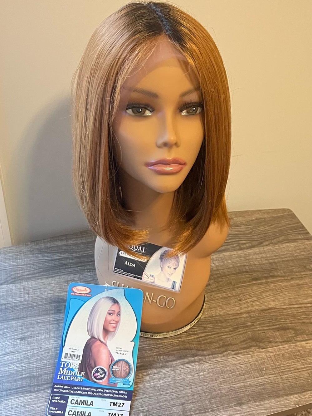Vanessa Tops Camila Middle Lace Part Bob Wig | Multiple Colors Available